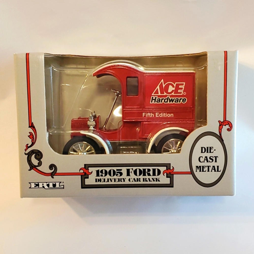 ERTL Ace Hardware 1905 Ford Delivery Car Bank, Die-Cast Metal